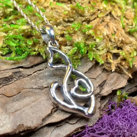 Celtic Cat Love Necklace for Cat Moms