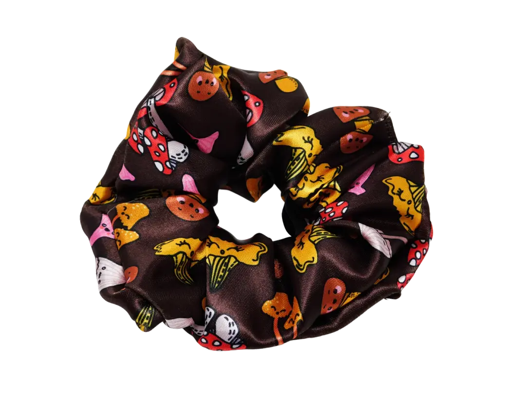Happy Mushroom Scrunchie