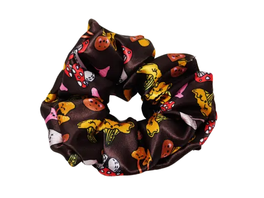 Happy Mushroom Scrunchie