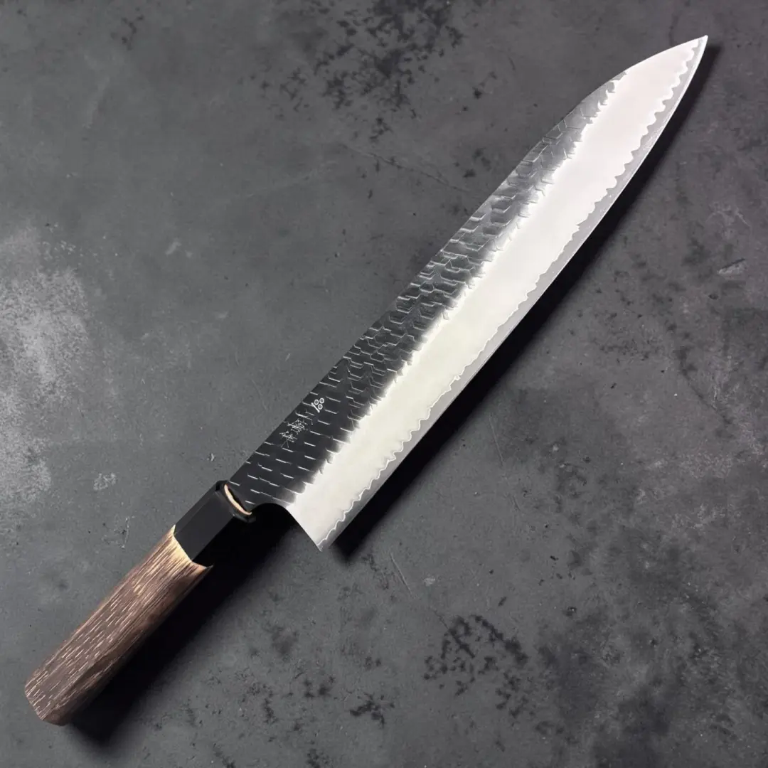 Nigara Hamono SG2 Kurouchi Tsuchime Gyuto 270mm