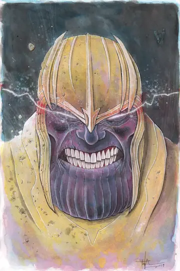 THANOS 11x17 PAINTING