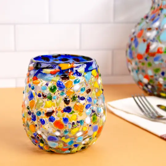 Tonalá Hand-Blown Stemless Glass Wine
