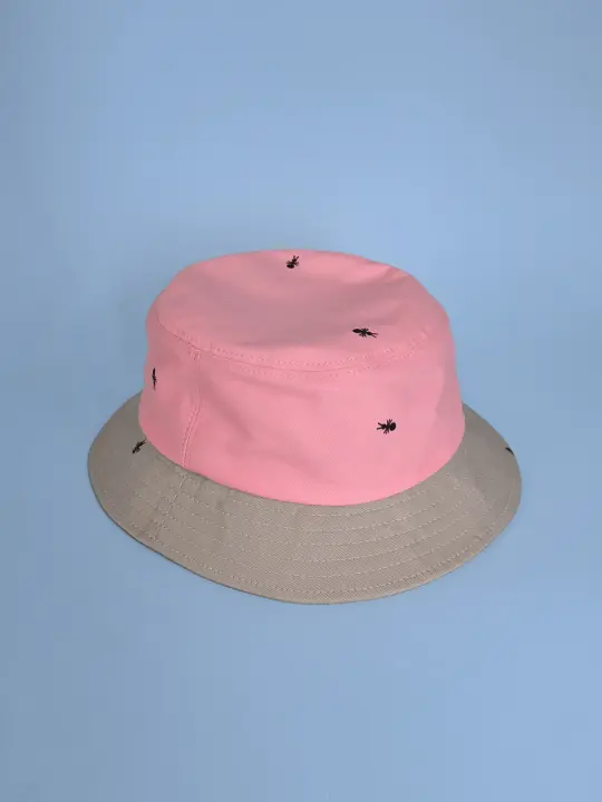 "Ants on Your Hat" bucket hat ▲Pink▼Grey
