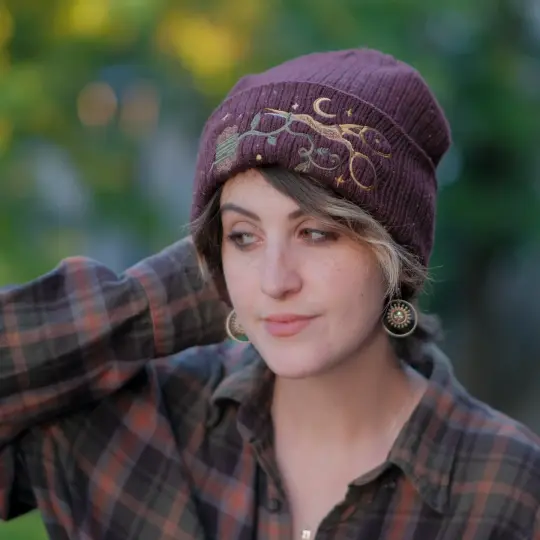 The Witch's Scissors // Amaranth Beanie