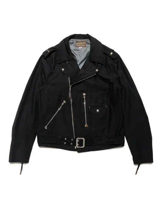The Real McCoy's BJ24102 Buco J-24 Satin Twill Jacket Black