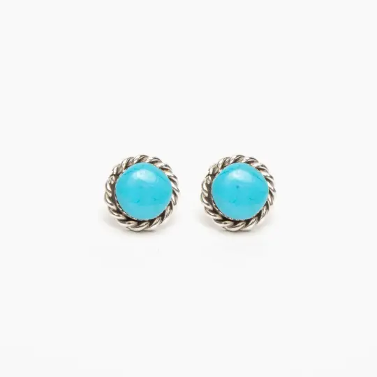 Zuni Turquoise Banded Studs