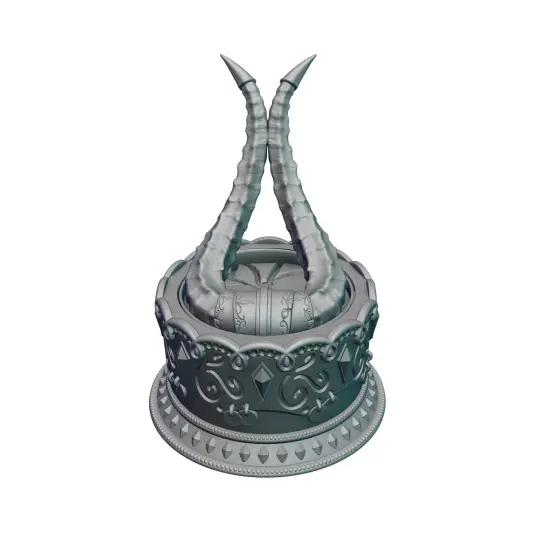 Demon Blooded Tiefling 3D Printed Dice Jail- Mythic Mugs Collection by Ars Moriendi 3D- Unleash Fiendish Elegance!