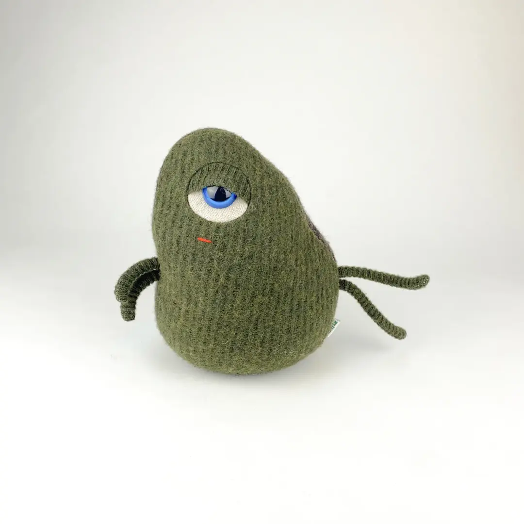 Tricky the handmade plush monster