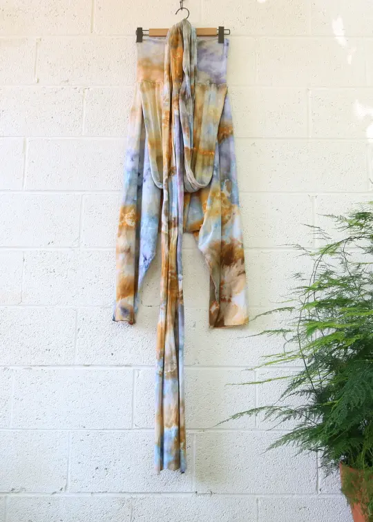 OOAK - Sari Jodhpur Pant / S / Med Stretch Hemp / Ice Dye (413)
