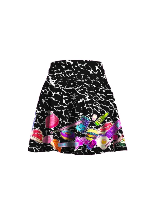 S composition crush skirt