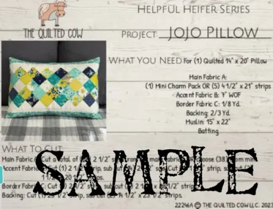 Helpful Heifer JoJo Pillow