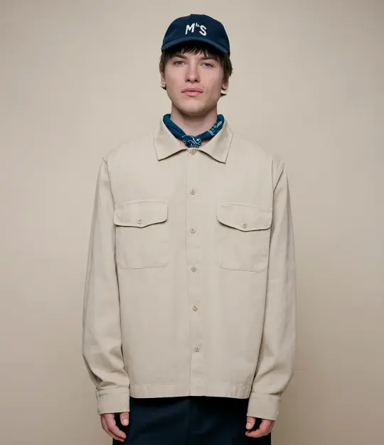 Worker's Cotton Twill Long Sleeve Shirt