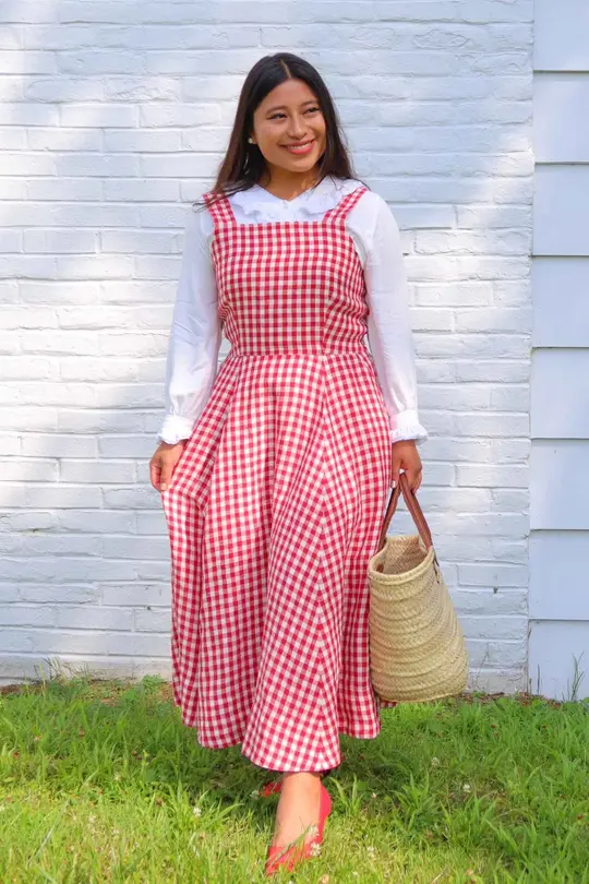 Pinafore – Sleeveless Linen Midi Dress