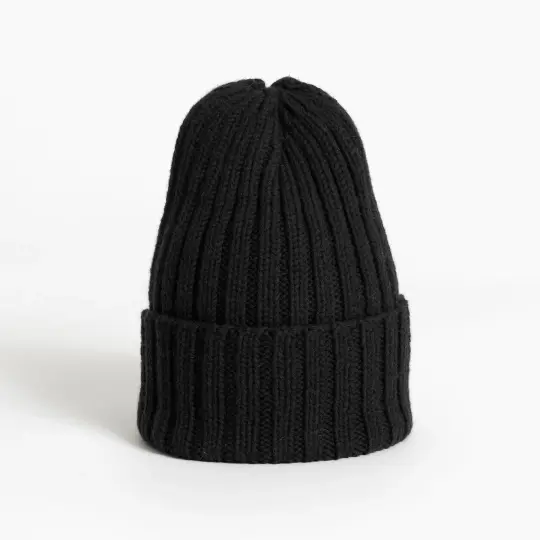 Merino Handknit Thick Rib Hat