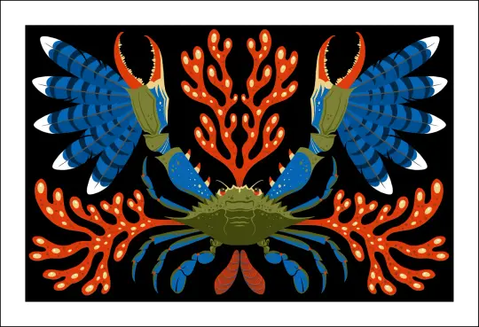 Blueclaw Crab Print