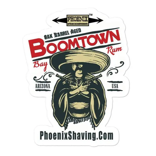 Boomtown Bay Rum Vinyl Sticker 4 | 3 Sizes!