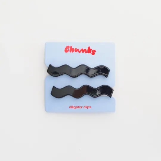 Allie Clips in Black
