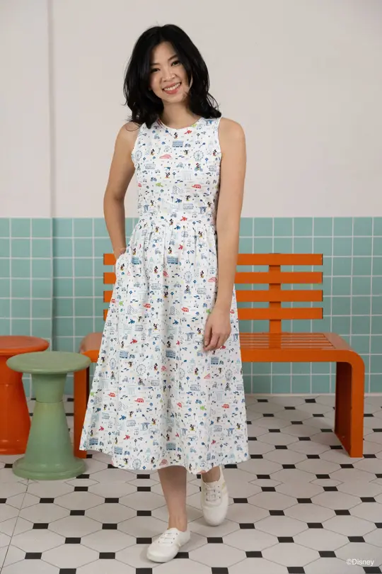 Ladies Bliss Dress - Rainbow Road Trip Mickey
