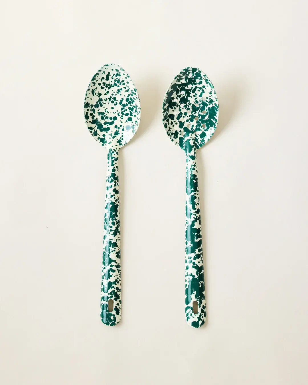 Spatter Enamelware Serving Spoon