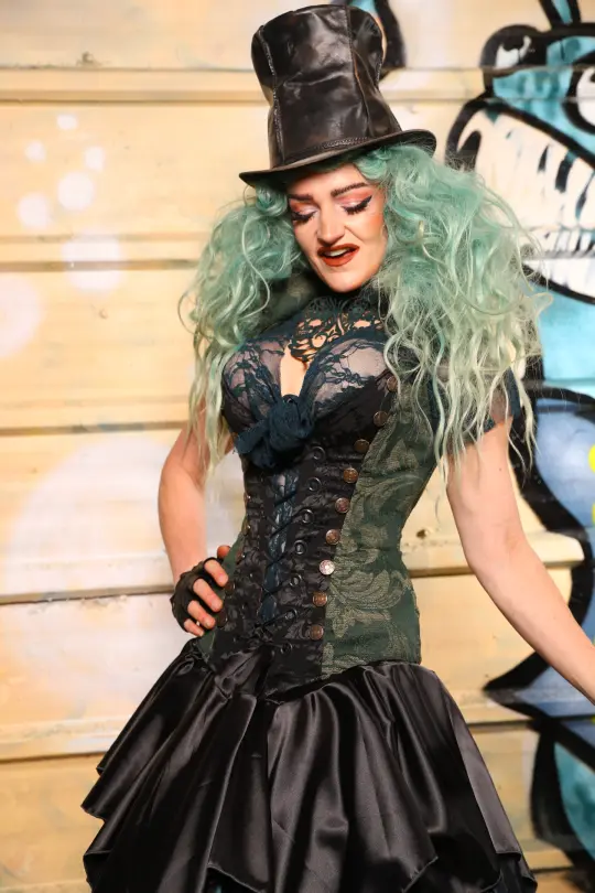 Buccaneer Overbust Corset in Forest Scroll - The Bucc Stops Here! Collection