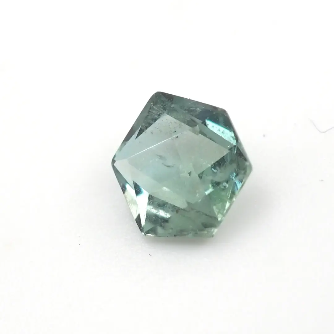 Teal Montana sapphire geo cut .57 ct