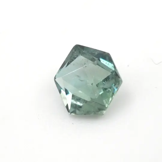 Teal Montana sapphire geo cut .57 ct