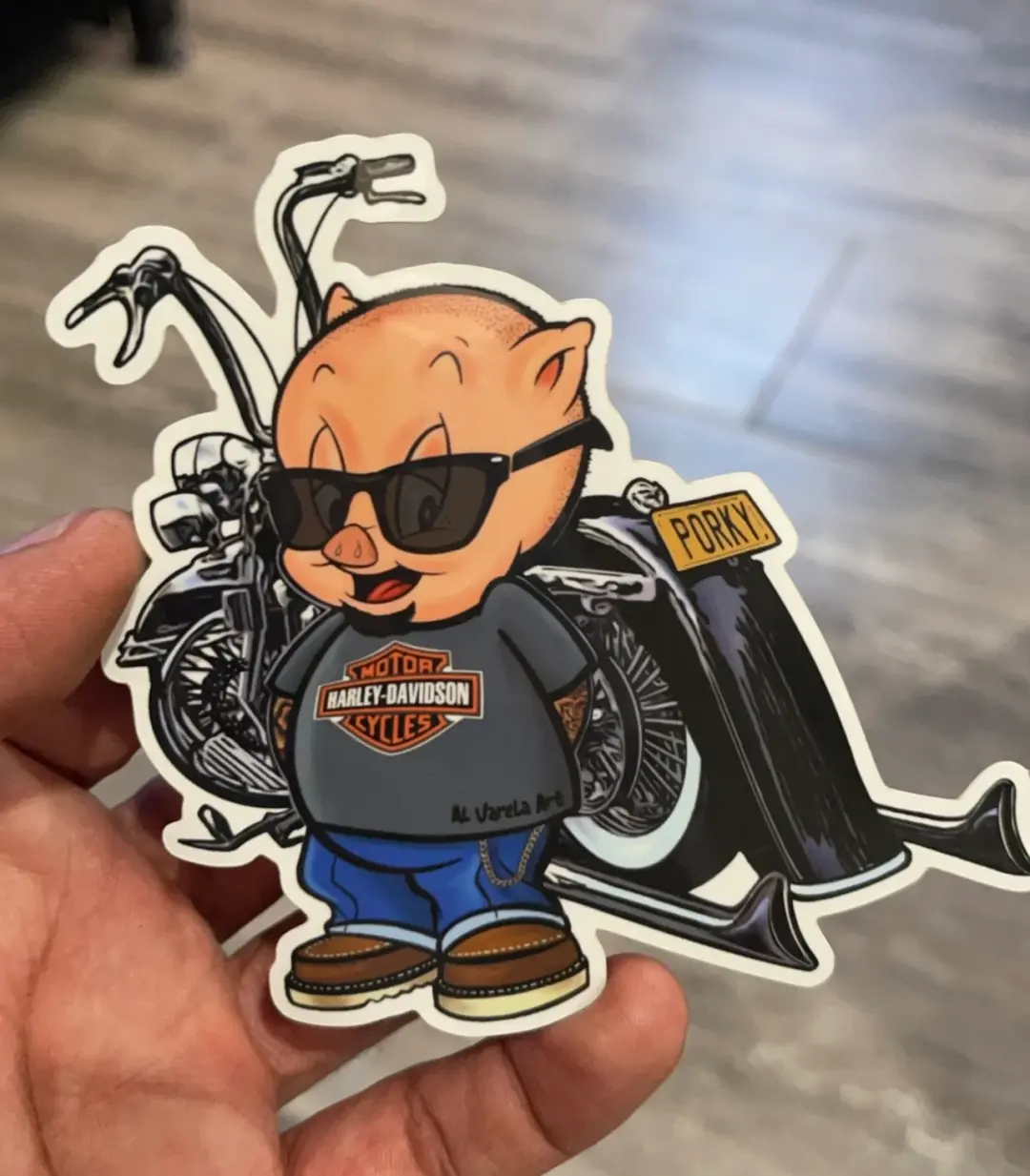 Porky w/bike