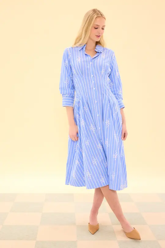 Cameron Dress in Light Blue