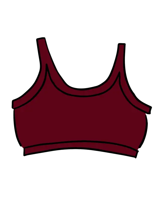 Longline Bra Tuscan Red