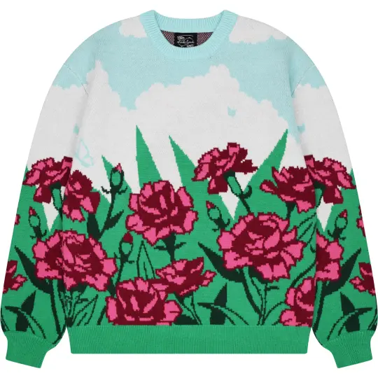 Carnation Flower Sweater