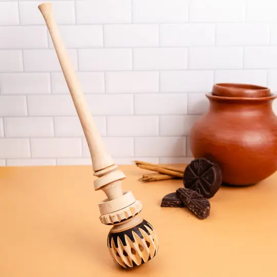Natural Wooden Molinillo Whisk