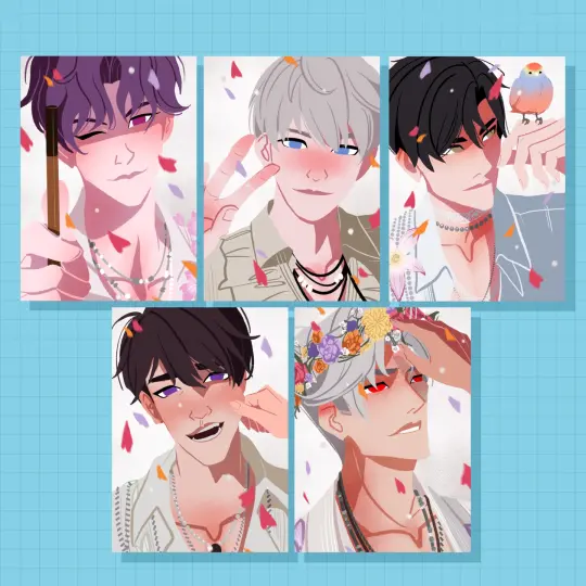 LADS Spring and Flowers Postcard