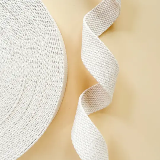 Cotton Webbing Cream 50yds