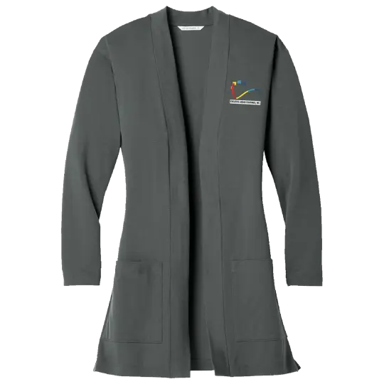 CLC LK5434 Port Authority Ladies long sleeve cardigan with pockets