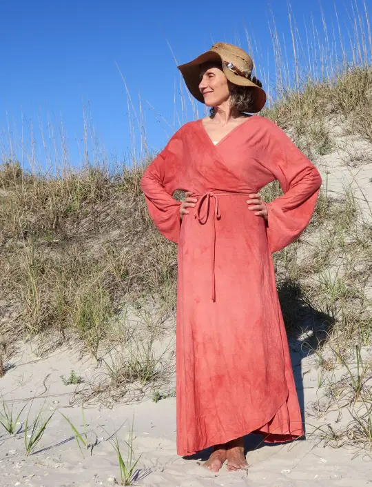 Kimono Wrap Long Dress