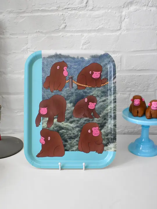 "Macaques!" Jumbo Catch-all tray