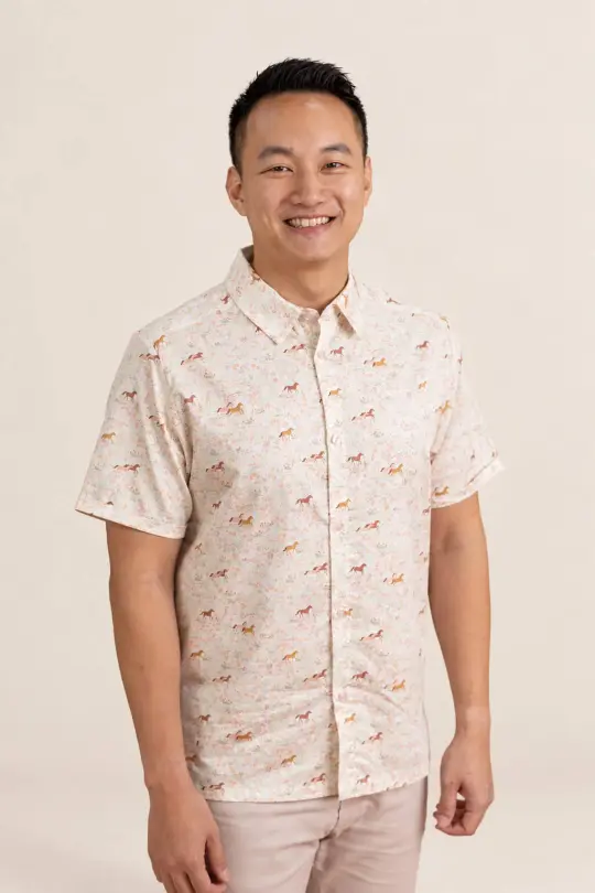 Men's Shirt - Meadow Horses