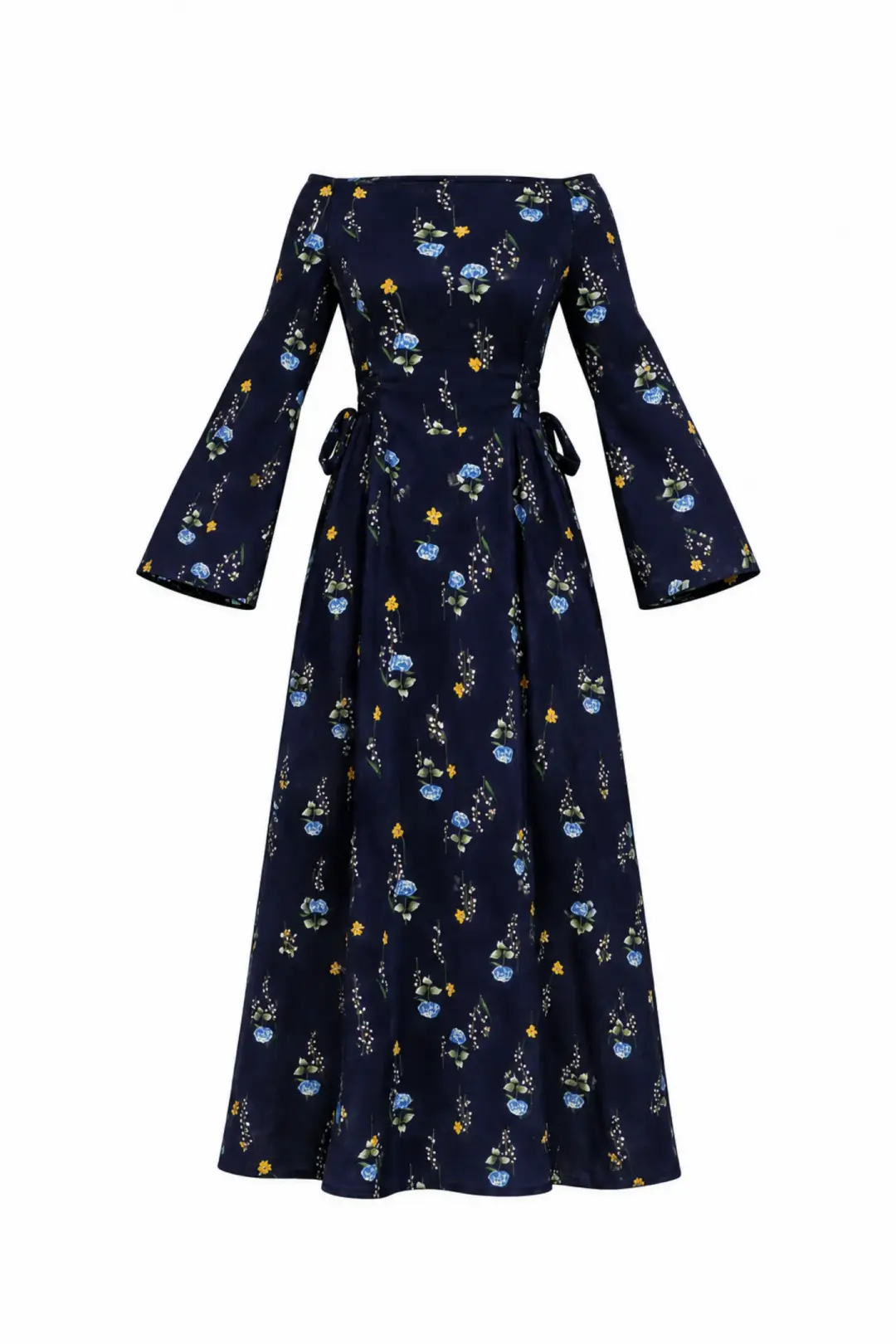 Midi Dress with Adjustable Waist | Meadow Dream