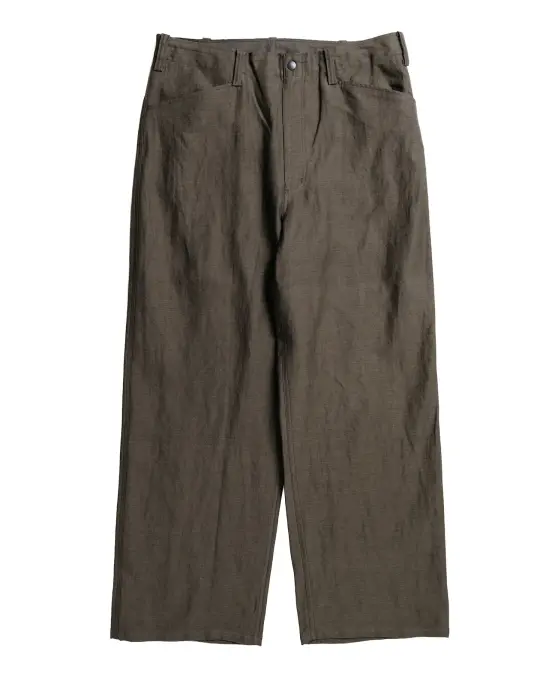 marka Type Ben Work Pants Wool Linen Moleskin Olive