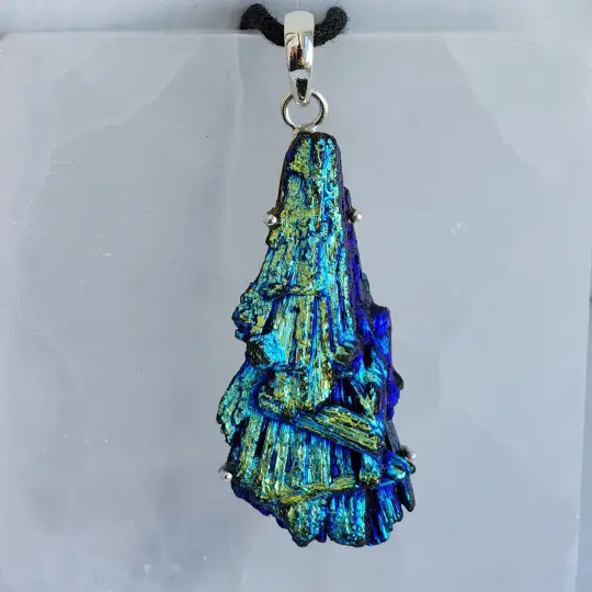 Allegra - Titanium Kyanite Pendant in Sterling Silver