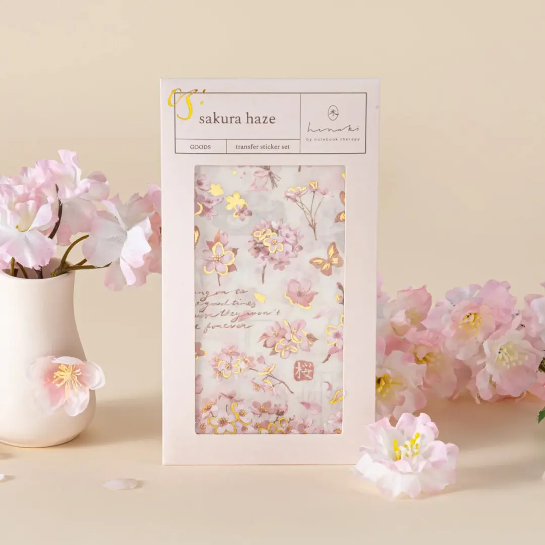 Hinoki - ‘Sakura Haze’ Print-On Sticker Set