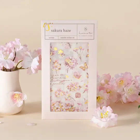 Hinoki - ‘Sakura Haze’ Print-On Sticker Set