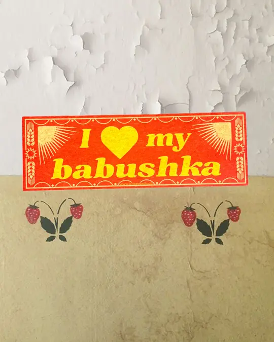 Babushka Bumper Sticker