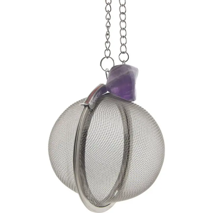 Stainless steel Tea Infuser Ball - Amethyst