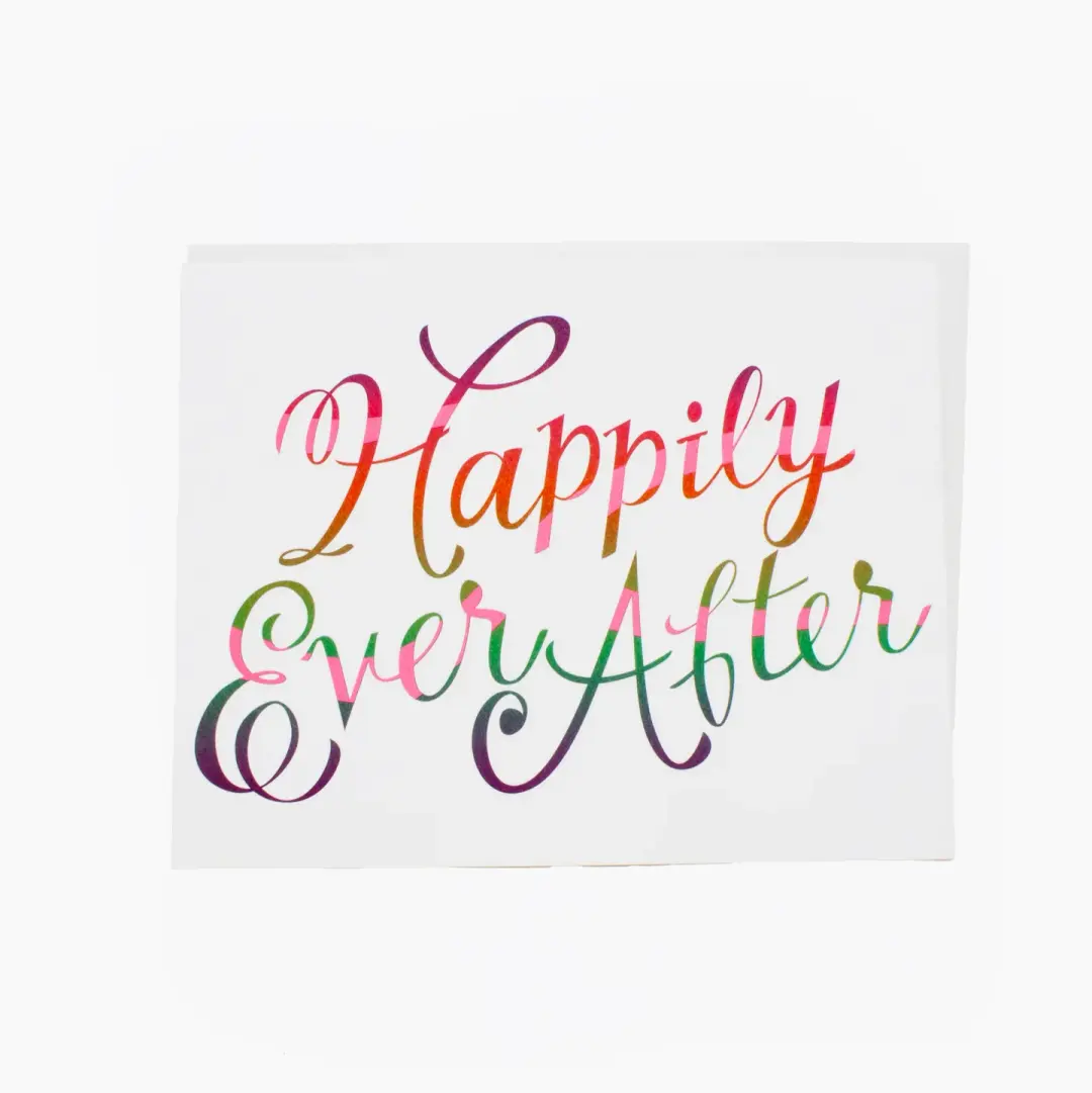 Rainbow Happily Ever After Card