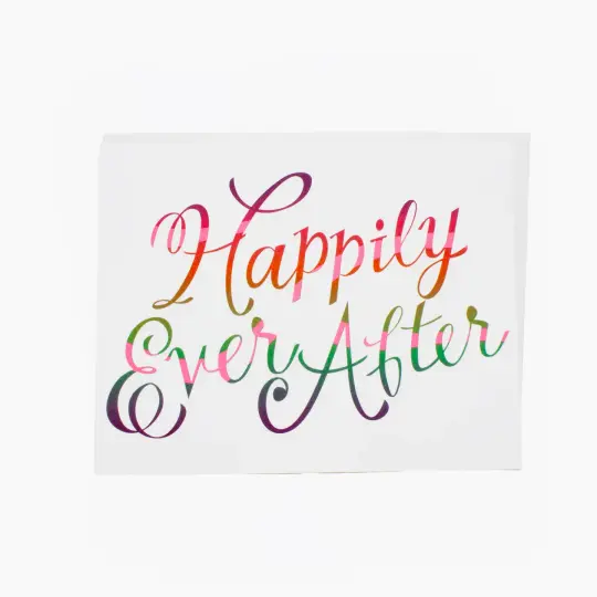 Rainbow Happily Ever After Card