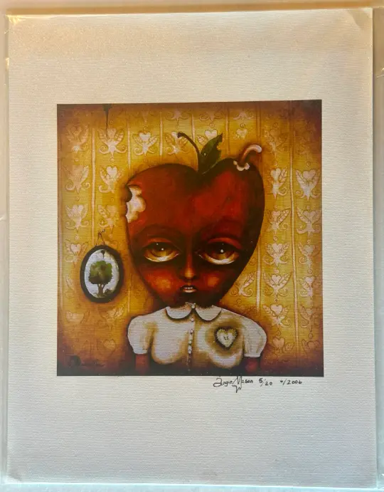 Apple Head Girl limited edition of 20 Canvas Print