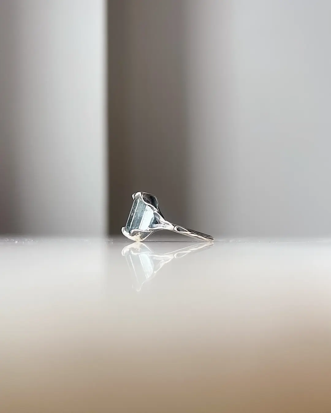 The Wasp Stings The Sky // Silver + Aquamarine Sunstone