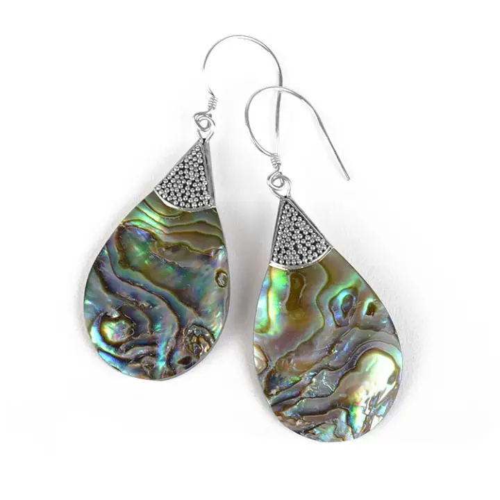 Abalone Shell Drop Earrings