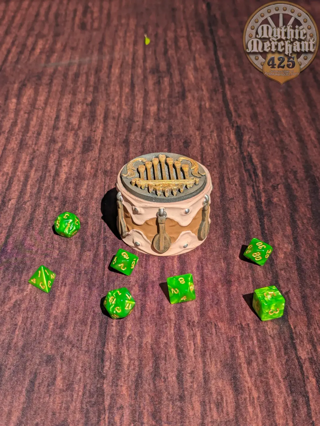 Bard Class 3D Printed Dice Jail | Table Coaster | D20 Dice Vault | DnD Player Gift | Mythic Mugs by Ars Moriendi 3D- Compose an Adventure!